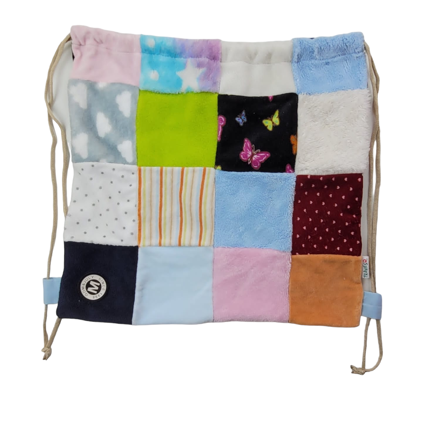 Bolsa Grande para Jardin a cuadros "Mariposa"