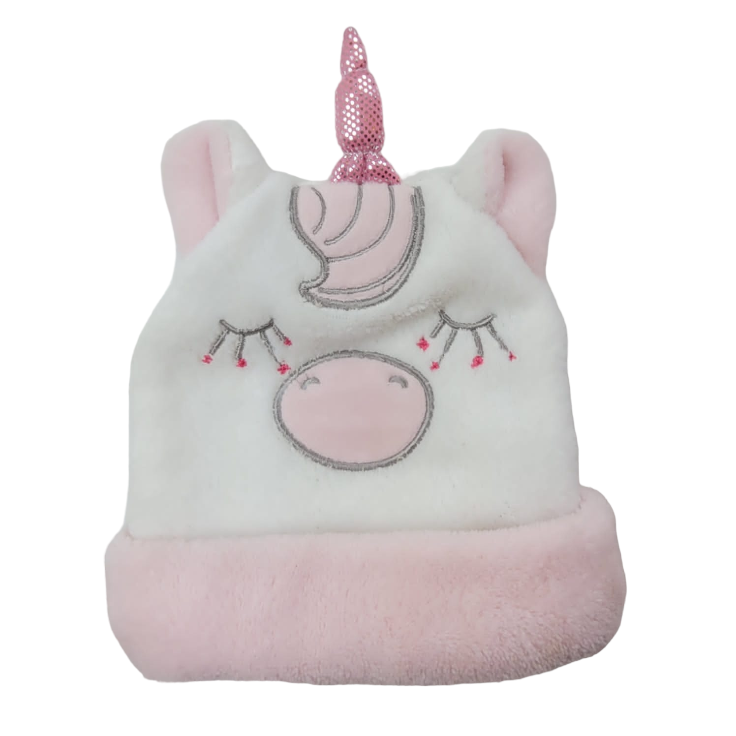 Gorro de plush diseño unicornio