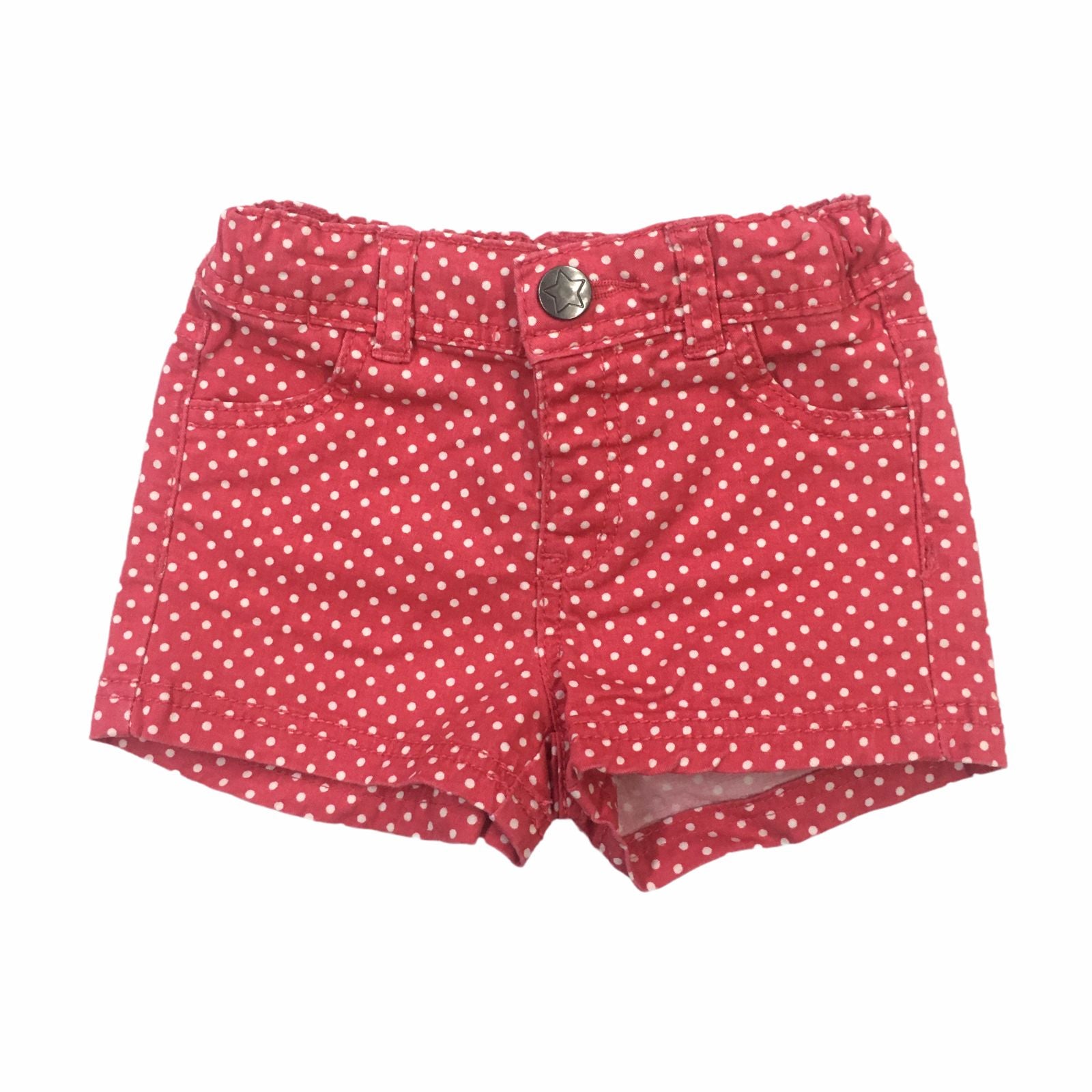 Short Rojo Con Lunares