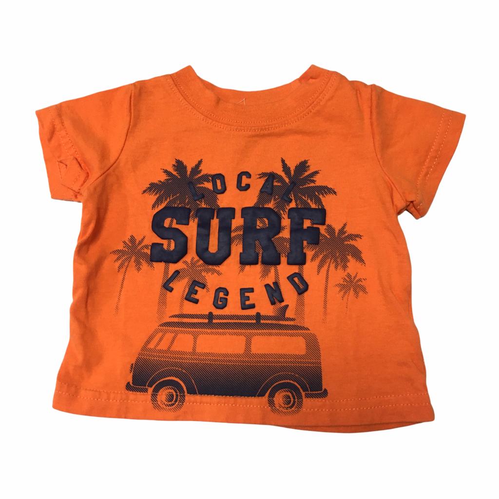 Polera Naranjo Diseño Surf Carter's