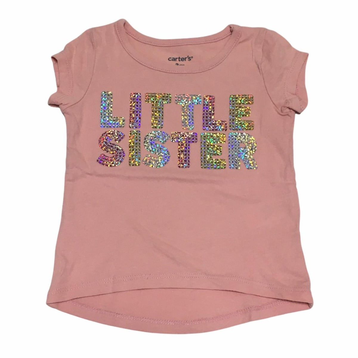 Polera Carter's Manga Corta Rosa Palo  Little Sister