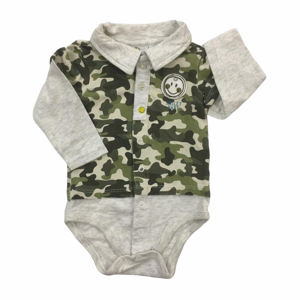 Body Diseño Militar con Gris
