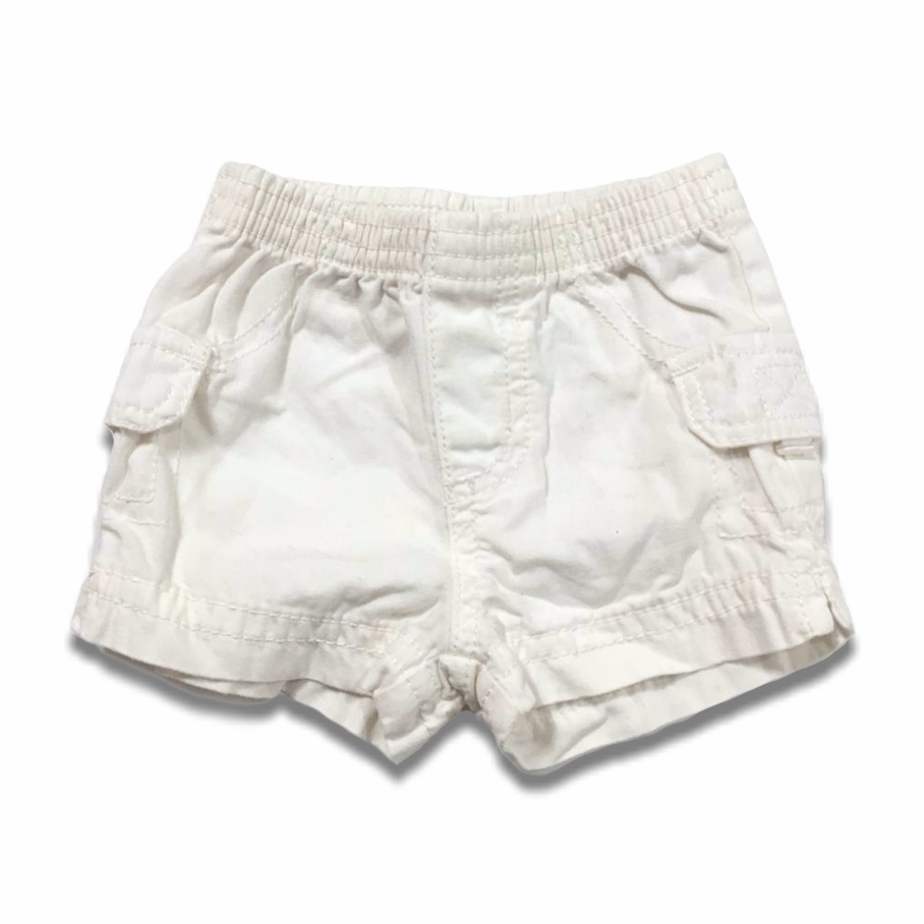 Short Blanco Cintura Elasticada