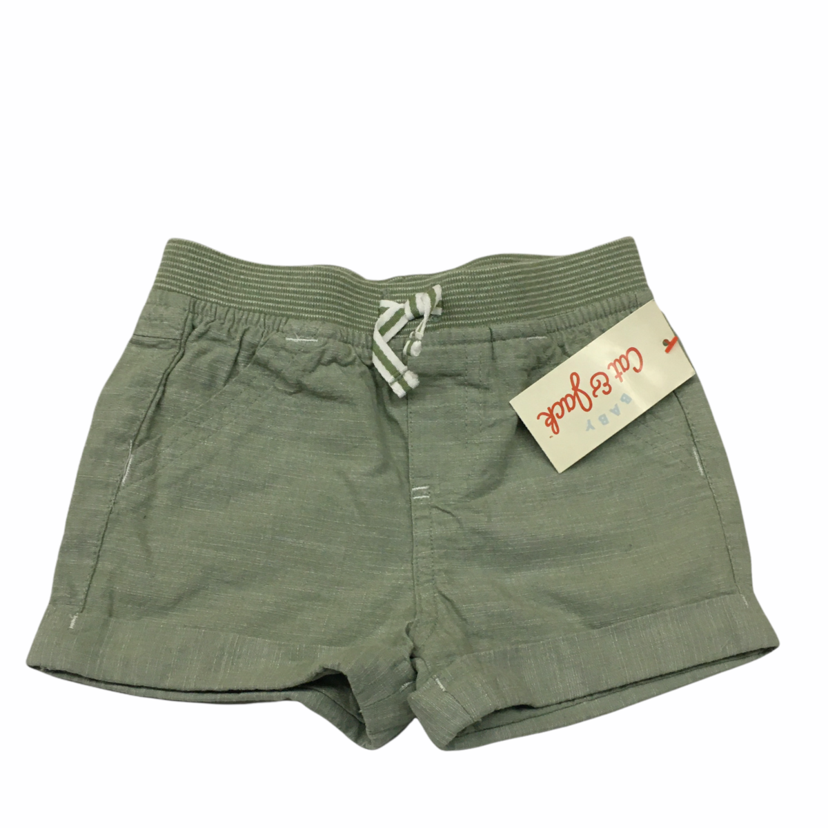 Short Verde Tela Delgada Nuevo con Etiqueta