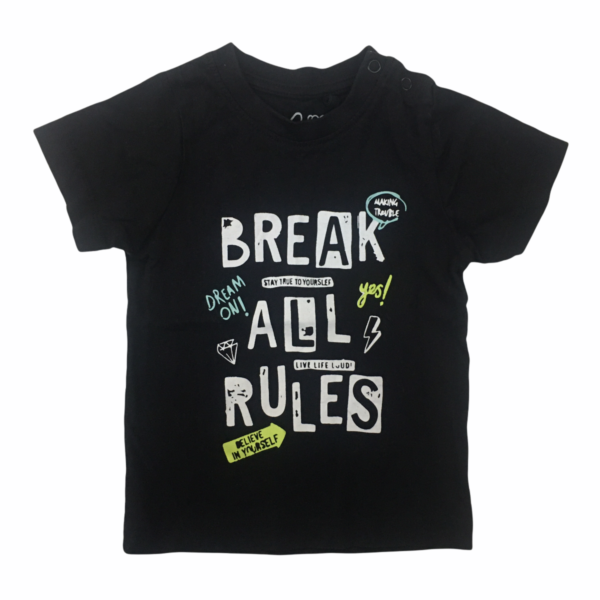 Polera Negra Break All Rules