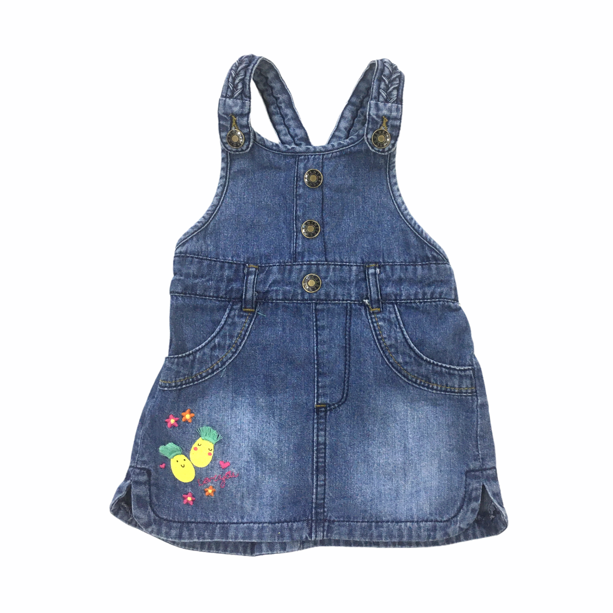 Vestido de Jeans con Piñitas