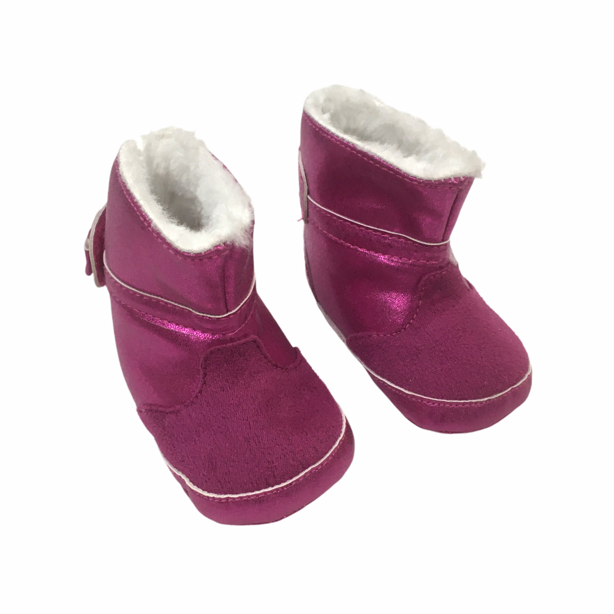 Botines Fucsia Brillantes Forrados