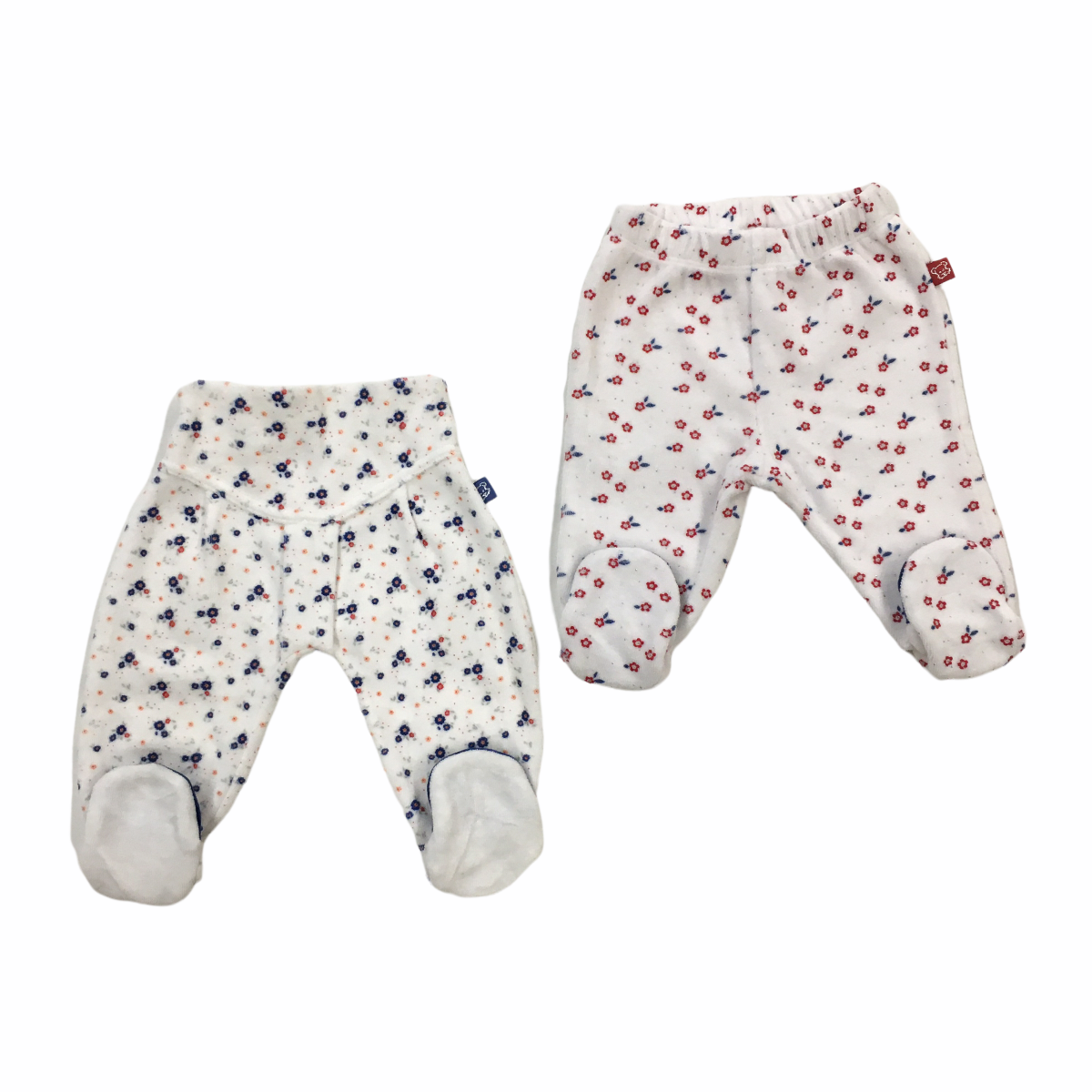 Pack de 2 Pantys de Plush Blancas Flores