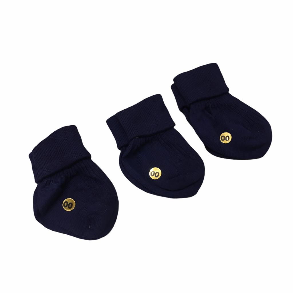 Pack de 3 Calcetines Navy de Algodón Peinado