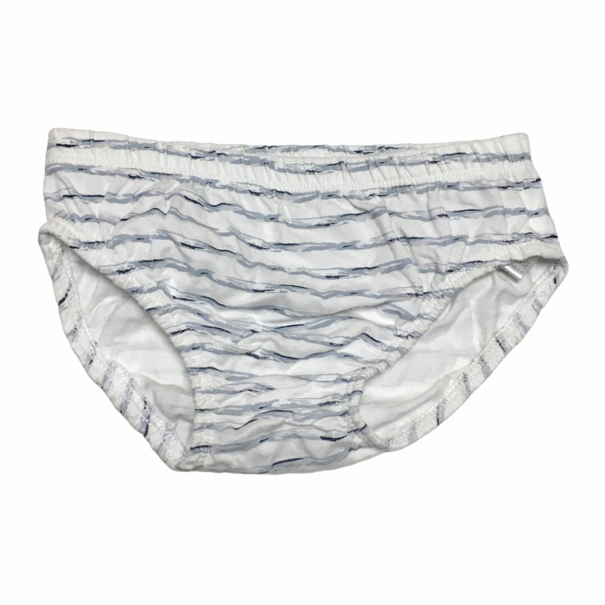 Cubrepañal Blanco con Rayas Grises