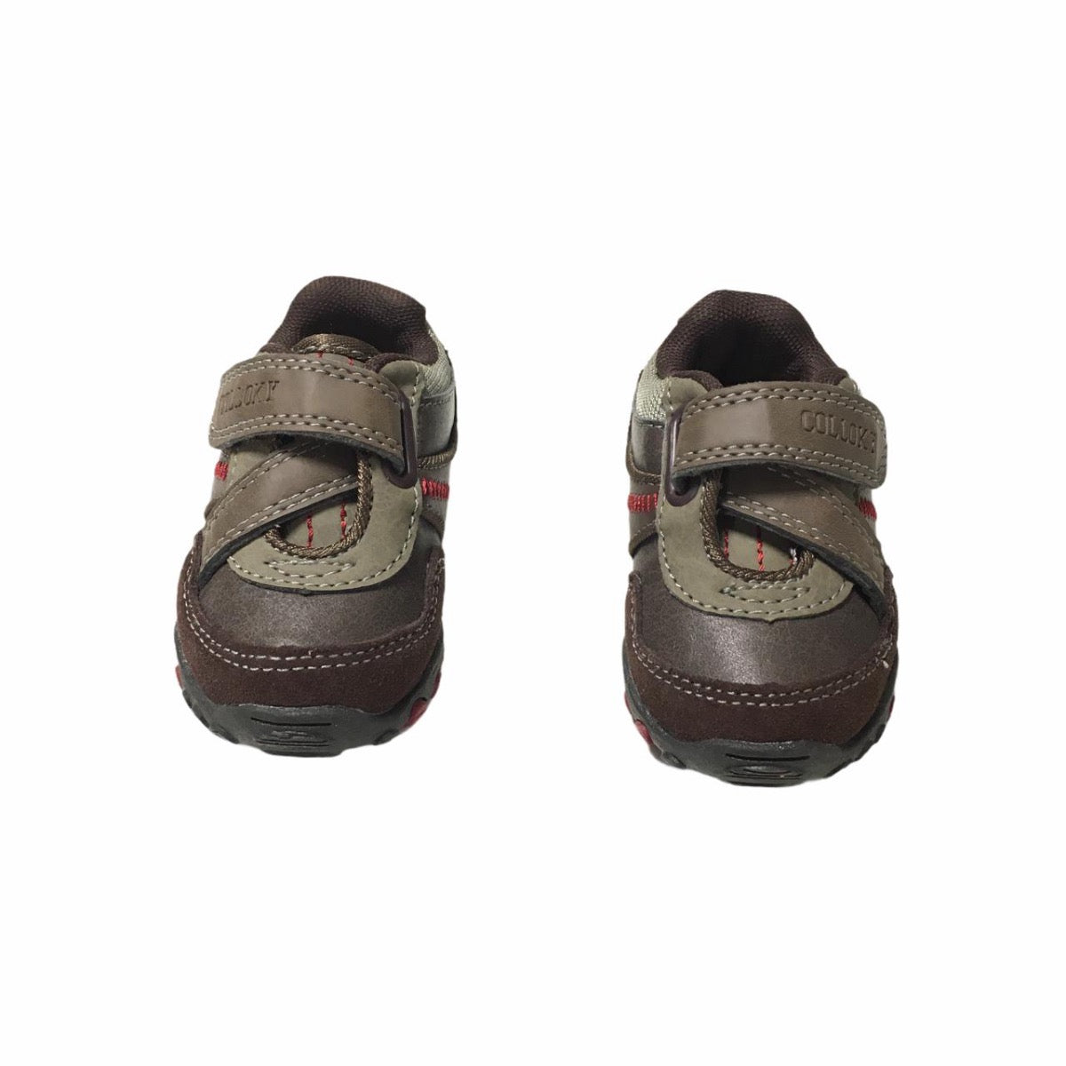 Zapatos Café y Beige con Velcro