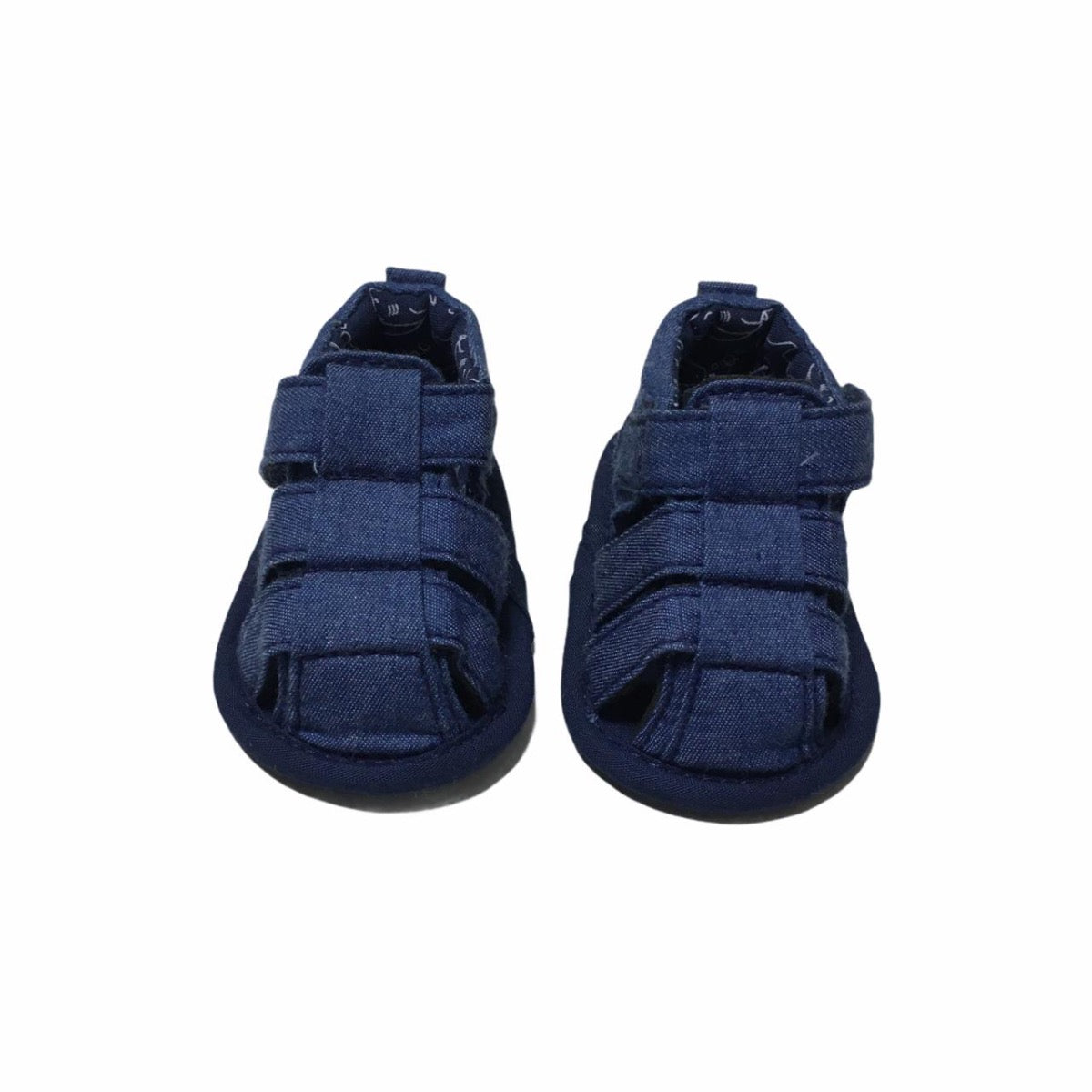 Sandalias Blandas Azul con Velcro