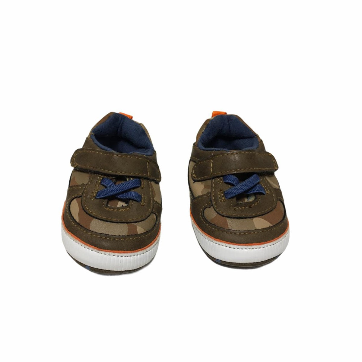 Zapatillas Blandas Café de Camuflaje con Velcro