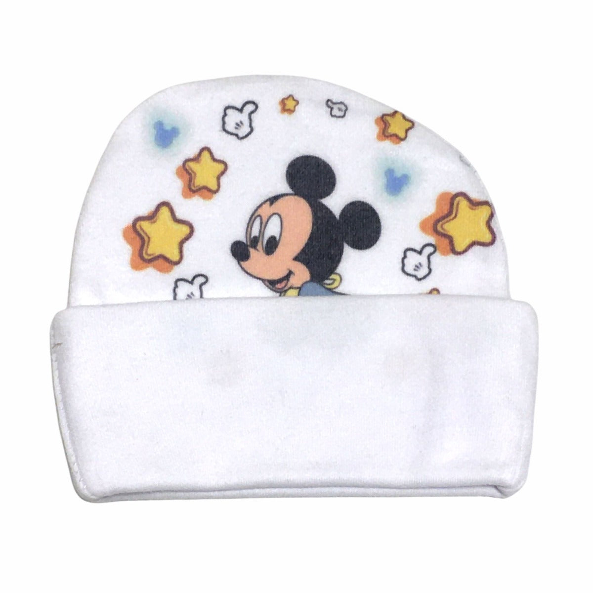 Gorrito de Algodón Blanco Diseño Mickey 3