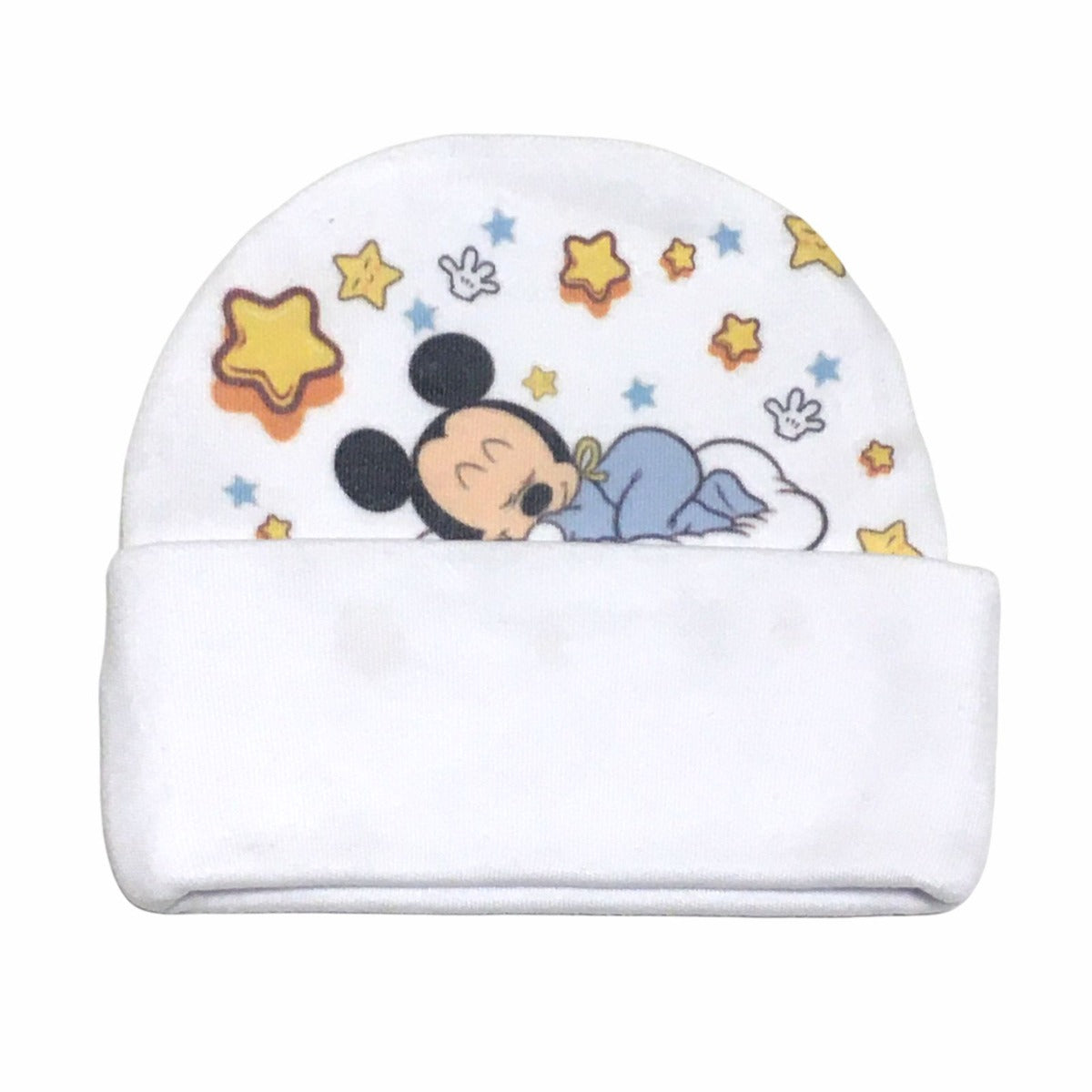 Gorrito de Algodón Blanco Diseño Mickey 2