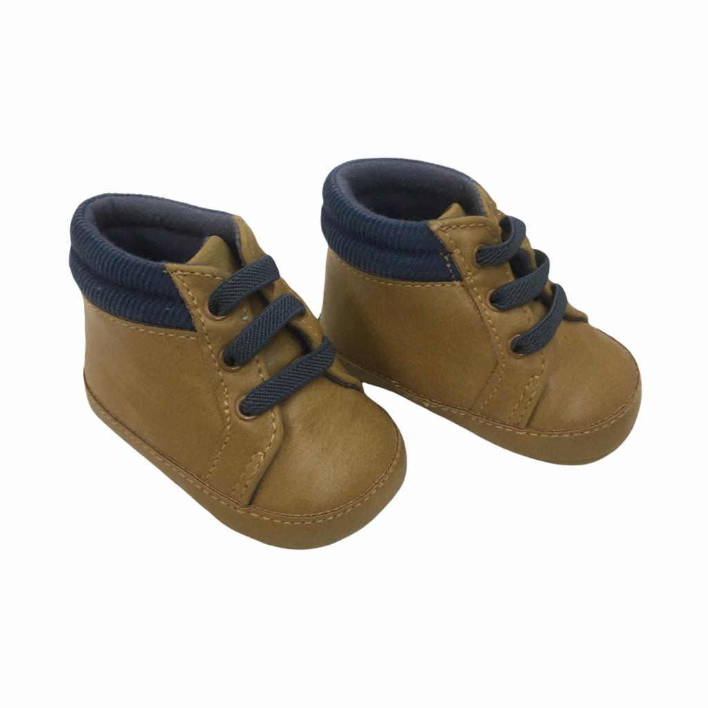 Zapato Blando Café con Azul Nuevos en su Caja