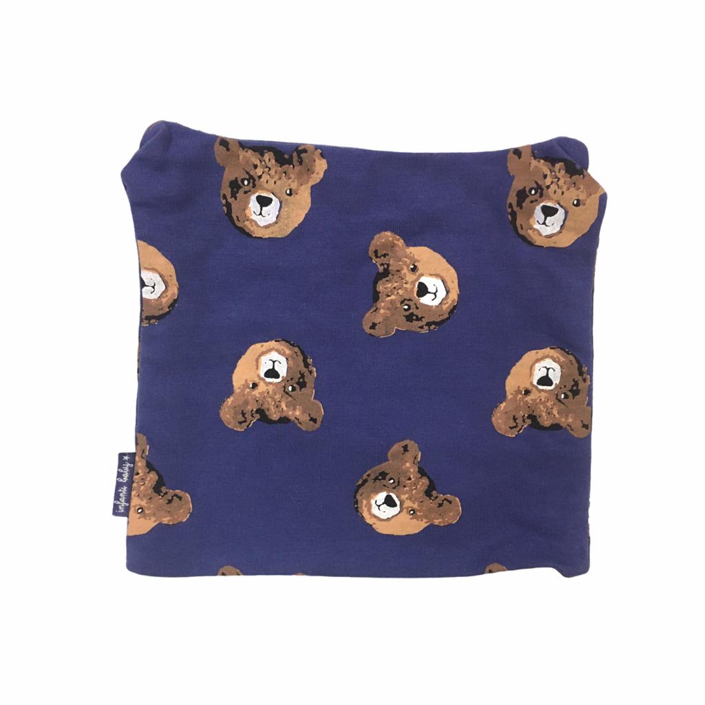 Gorro de Algodón Azul Con Ositos